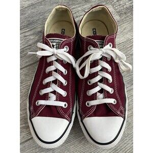 Converse Chuck Taylor All Star Sneakers Maroon, Low Top, Men’s 8 Women’s 10